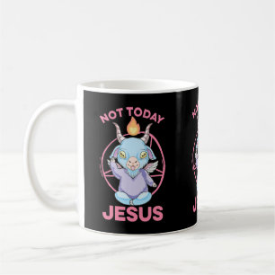 Pastel Gothic Baby Baphomet Not Today Jesus Anime  Koffiemok
