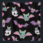 Pastel Gothic Bat Lover Halloween Bandana<br><div class="desc">Pastel gothic bat minnaar Halloween design.</div>