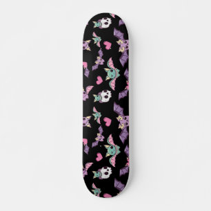 Pastel Gothic Bat Lover Halloween Patroon Persoonlijk Skateboard
