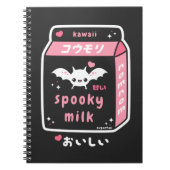 Pastel Gothic Bat Milk Notitieboek (Voorkant)