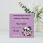 Pastel Gothic bruiloft Victoriaans Gothic moody Kaart (Staand voorkant)