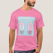 Pastel Gothic Bubble Tea Japanse Boba Tea Kawaii P T-shirt (Voorkant)