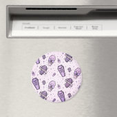 Pastel Gothic Coffins Patroon Magneet (Insitu (Vaatwasser))