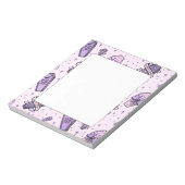 Pastel Gothic Coffins Patroon Notitieblok (Linkerzijde)