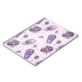 Pastel Gothic Coffins Patroon Notitieboek (Linkerzijde)
