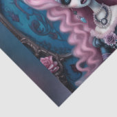 Pastel Gothic Creepy Marie Antionette Decoupage Tissuepapier (Detail)