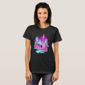 Pastel Gothic Creepy Skull T-shirt (Voorkant volledig)