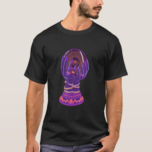 Pastel Gothic Crystal Ball Fortune Teller Palm Rea T-shirt (Voorkant)