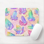 Pastel Gothic Crystal Pattern Pareltjes Kawaii Muismat (Met muis)