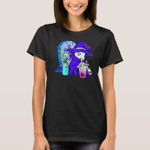 Pastel Gothic Cute Creepy Plague Doctor Boba Bubbl T-shirt