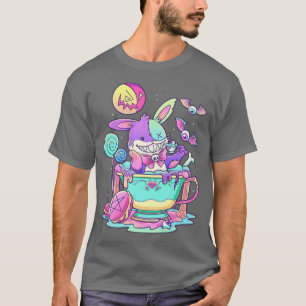 Pastel Gothic Cute Creepy Rabbit Kawaii Menhera Oc T-shirt
