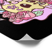 Pastel Gothic Cute Creepy Unicorn Gothic Kawaii Poster (Hoek)