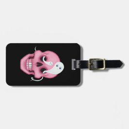 Pastel Gothic Cute Skull Funny Gothic Bagagelabel