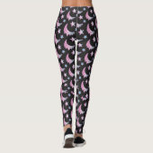 Pastel Gothic Dripping Moon and Stars Leggings (Achterkant)