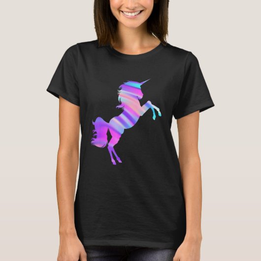 Pastel Gothic Eenhoorn Vaporwave T-shirt (Voorkant)