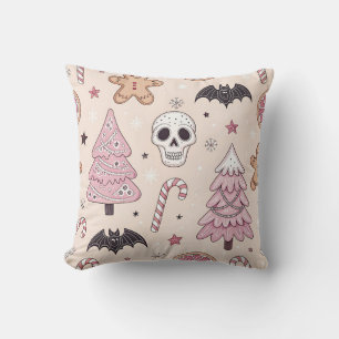 Pastel gothic emo Kerst Kussen