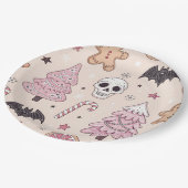 Pastel gothic emo Kerst Papieren Bordje (Gekanteld)