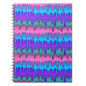 Pastel Gothic Emo Scene Drippy Pattern Notitieboek (Voorkant)