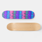 Pastel Gothic Emo Scene Drippy Pattern Persoonlijk Skateboard (Horizontaal)