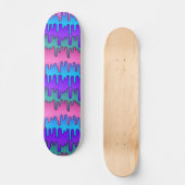 Pastel Gothic Emo Scene Drippy Pattern Persoonlijk Skateboard (Voorkant)