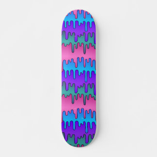 Pastel Gothic Emo Scene Drippy Pattern Persoonlijk Skateboard
