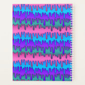 Pastel Gothic Emo Scene Drippy Pattern Planner (Achterkant)