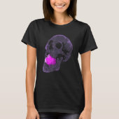 Pastel Gothic esthetische schedel Apple Fruit Skel T-shirt (Voorkant)