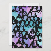Pastel Gothic Geesten Halloween Verjaardagsfeest Kaart (Achterkant)