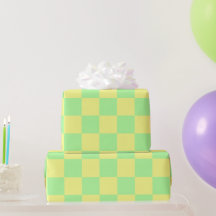Pastel Gothic Groen en Geel Checkers