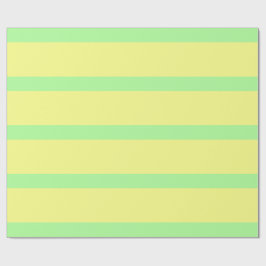 Pastel Gothic Groen en Geel Pencil Stripes Cadeaupapier