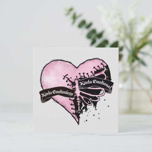 Pastel Gothic Heart | Emotioneel en onbeweeglijk (Staand voorkant)