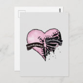 Pastel Gothic Heart | Emotioneel en onbeweeglijk Briefkaart (Voorkant / Achterkant)