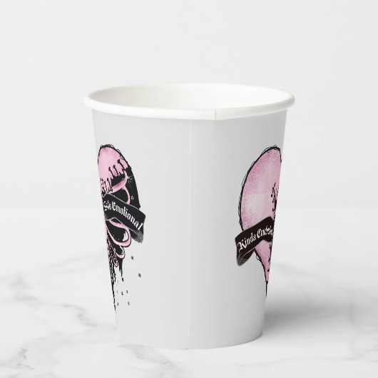 Pastel Gothic Heart | Emotioneel en onbeweeglijk Papieren Bekers (Rechts)