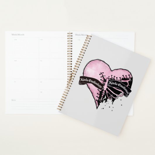 Pastel Gothic Heart | Emotioneel en onbeweeglijk Planner (Display)