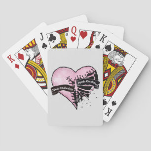 Pastel Gothic Heart Emotioneel en onbeweeglijk Pokerkaarten