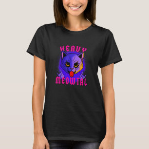 Pastel Gothic Heavy Meowtal Cat Music Rock Metal K T-shirt