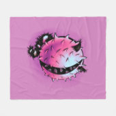 Pastel Gothic Horror Creater Paarse Halloween Fleece Deken (Voorkant (Horizontaal))