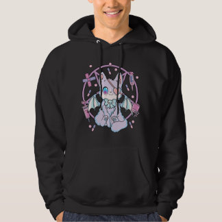 Pastel Gothic Kawaii Yami Cat Hoodie