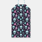 Pastel Gothic Kerst Cadeaulabel (Achterkant)