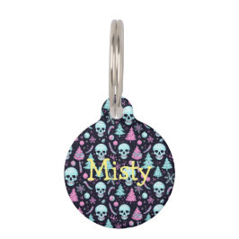 Pastel Gothic Kerst Huisdierpenning