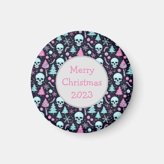 Pastel Gothic Kerst Magneet (Voorkant)