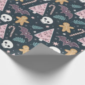 Pastel Gothic Kerstmis Cadeaupapier (Hoek)