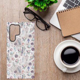 Pastel Gothic Kristallen en Rozen – Mystieke Heks Samsung Galaxy Hoesje