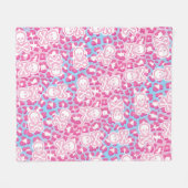 Pastel Gothic Luipaard Print Jolly Roger Esthetisc Fleece Deken (Voorkant (Horizontaal))