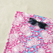 Pastel Gothic luipaard Print Jolly Roger Strandlaken (In situ)