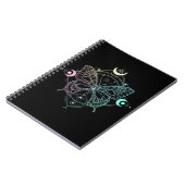 Pastel Gothic Moon Gothic Wicca Crescent Butterfly Notitieboek (Linkerzijde)