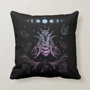 Pastel Gothic Moon Insect Gothic Wicca Crescent Be Kussen