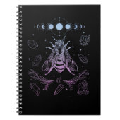 Pastel Gothic Moon Insect Gothic Wicca Crescent Be Notitieboek (Voorkant)