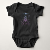 Pastel Gothic Moon Insect Gothic Wicca Crescent Be Romper (Voorkant)