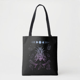 Pastel Gothic Moon Insect Gothic Wicca Crescent Be Tote Bag